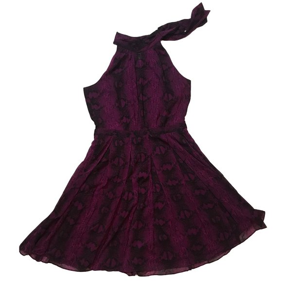 White House Black Market Dresses & Skirts - White House Black Market Purple Snakedress